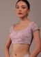 Powder Pink Organza Saree With Zari And Cut Dana Work