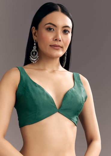 Purple Green Shaded Organza Saree With Cutdana Sequin Embroidery