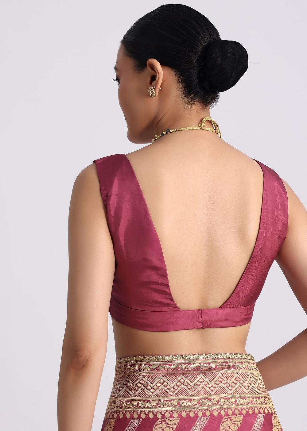 Dusty Pink Dola Silk Saree with Zari Weave and Lace Border