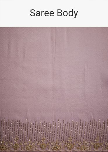 Purple Ombre Jacquard Saree