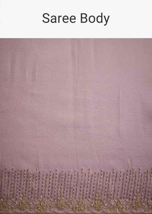 Purple Ombre Jacquard Saree