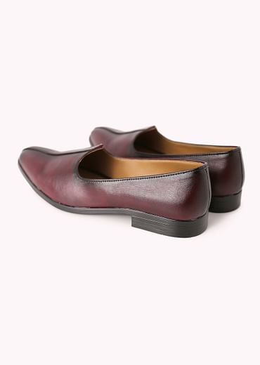 Purple Shaded Juttis with Block Heels