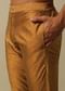 Radiant Orange Silk Indowestern For Men