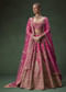 Rani Pink Bridal Lehenga With Gold Zari And Rich Embroidery