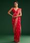 Red Dola Silk Saree With Zari Detailing