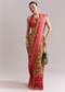 Red Dola Silk Woven Bandhani Saree With Gotapatti Detailing