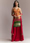 Red  Yellow Patola Palazzo Set