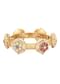 Red And Gold Rajwadi Style Kada Bangle With Kundan Stones