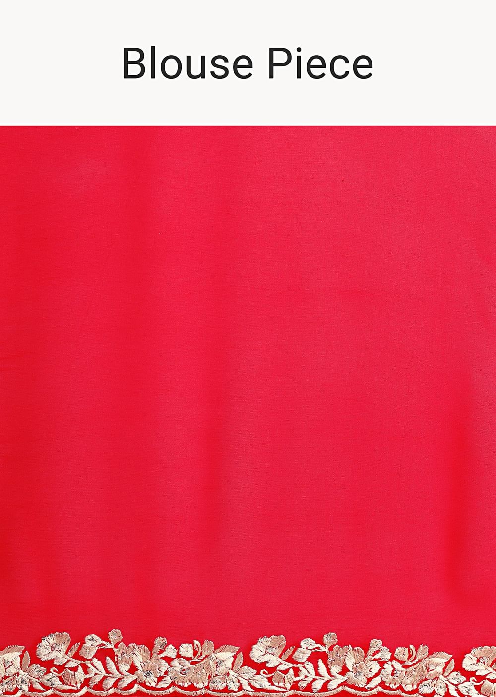 Red Saree In Georgette with Parsi Gara Work