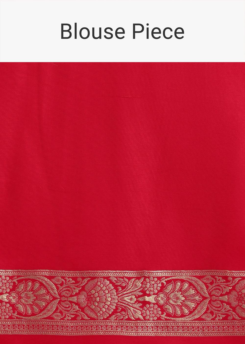 Red Zari Jaal Dola Silk Saree With Unstitched Blouse