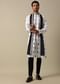White Foil Print Kurta Set
