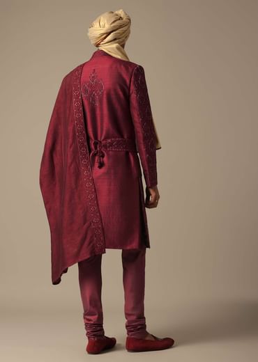 Royal Embroidered Grooms Sherwani Set