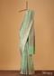 Sea Green Handloom Banarasi Saree In Uppada Silk With Unstitched Blouse