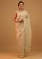 Daffodils Yellow Saree In Pure Handloom Cotton With Banarasi Chanderi Weave