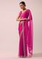 Pink Organza Saree With Cutdana Embroidery