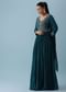 Blue Anarkali Set With Zardozi Work