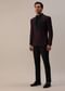 Plum Purple Stone Studded Tuxedo Set In Polyester
