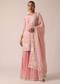 Light Pink Kurta Sharara Set In Chanderi Silk
