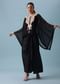 Black Organza Top And Dhoti Set with Zari Work