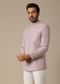 Pink Printed Jacquard Jodhpuri Set