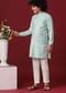 Timeless White Silk Kurta Set For Boys