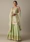 Green Sharara Set With Exquisite Mirror Work