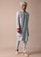 Timeless Classic Grey Silk Sherwani Ensemble