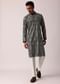Elegant Black Silk Kurta Set For Men