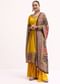 Yellow Embroidered Crepe Kurta Palazzo Set