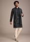 Navy Blue Mirror Work Kurta Dupatta Set