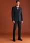 Black Cutdana Embroidereid Tuxedo Set With Accessories