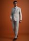 Sky Blue Cutdana Work Polyester Tuxedo And Pant Set