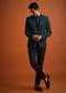 Teal Tuxedo And Trouser Set