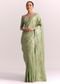 Green Dola Silk Embroidered Saree With Gotta Patti and Lurex Work