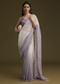 Lavender Ombre Sequins Saree With Scallop Embroidery Border