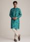 Bottle Green Printed Kurta Set