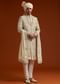 Faun Sherwani Set With Zardosi And Butti Work