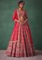 Red Bridal Lehenga With Zardosi And Cutdana Work