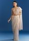 Cloud Grey Organza Tissue Saree With Embellished Border