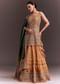 Yellow Printed and Mirror Embroidered Lehenga Set