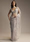 Silver Tissue Saree with Cutdana  Sequin Embroidery