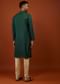 Emerald Green Embroidered Cotton Silk Kurta Set