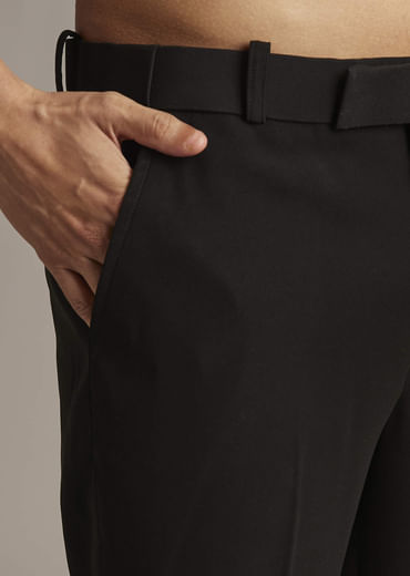 Teal Blue Tuxedo For Men With Cutdana Embroidery