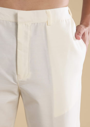 Teal Jacquard Self Work Mens Kurta Set