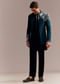 Teal Blue Indo Western Set For Men With Heavy Embroidery