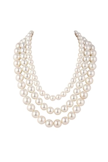 Three Layered Mother Of Pearls Mala