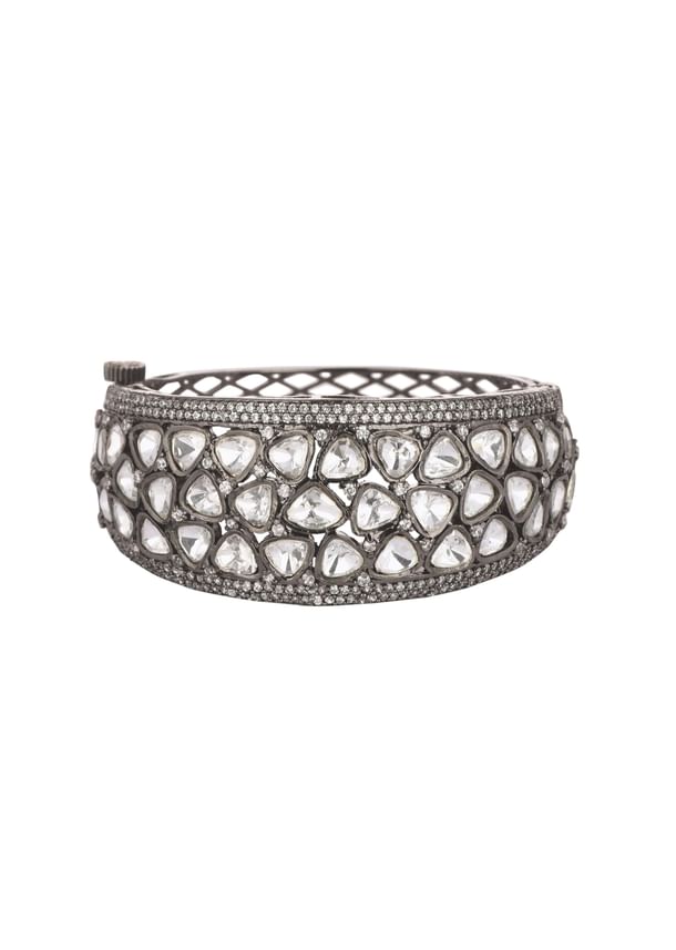 Two Tone Victorian Style Kada In Fusion Style Two Tone Victorian Style Kada In Fusion Style