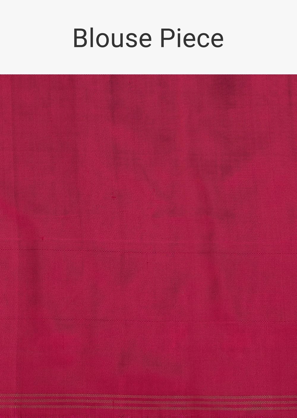 Hot Pink Handloom Double Ikat Patola Woven Saree In Linen With An Unstitched Blouse