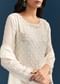White Chinon Sharara Suit With Sequins Moti And Cut Dana Detailing