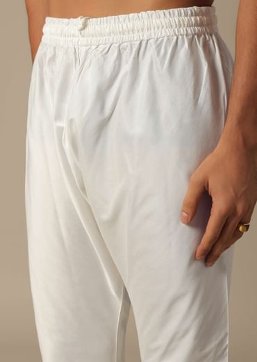 White Elegance Sherwani Set For Grooms